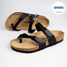 Free Shipping Birkenstock Mayari Birko-Flor Black Sandals Women  s Shoes NWB