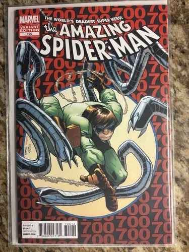 Amazing Spider-Man 700 2nd Print Variant ASM 300 Todd McFarlane Homage NM