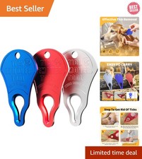 3 Pack Tick Remover Tools for Dogs Pets  Humans   Safe  Portable Outdoor Kit