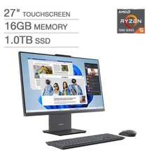 Lenovo IdeaCentre Touch 27" FHD AMD Ryzen 5 AI 8645HS 16GB DDR5 1TB SSD WTY 7/26