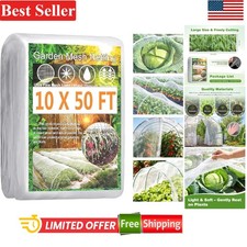 Garden Netting Pest Barrier 10x50FT Insect Mesh for Vegetables Fruit Trees