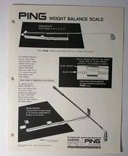Rare 1993 Vintage Ping GOLF Promotional Advertisement PING WEIGHT BALANCE SCALE