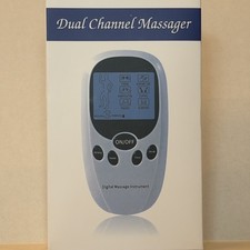 Dual Channel Massager tens unit BRAND NEW IN SEALED BOX with reusable pads