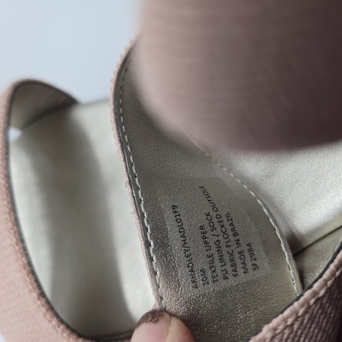 New Anne Klein Women's Hadley wedge sandals womens sz 10 blush pink elastic - Picture 8 of 9