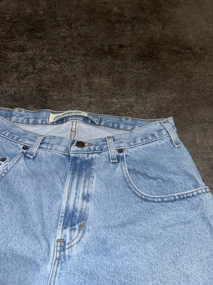 Vintage 90s Y2K Light Wash GAP Baggy Jean Shorts Relaxed Fit Mens 33 - Image 3 of 4