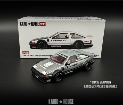 MINI GT KAIDO*HOUSE Toyota Sprinter Trueno AE86 Kaido Street V1 CHASE CAR