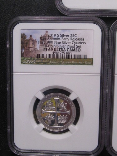 2019-s Proof Silver ATB Quarter Set NGC PF69 UC American The Beautiful. #39 - Picture 4 of 13