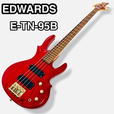 Edwards E-TN-95B Electric Bass Reindeer Red ESP Produced Rare Vintage 90s