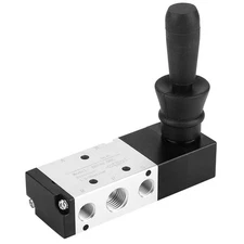 Oumefar G1/8 Air Control Valve 3 Position 5 Way Control Manual Valve Pneumati...
