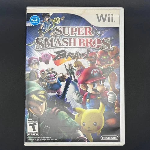 Super Smash Bros. Brawl (Nintendo Wii, 2008) COMPLETE CIB