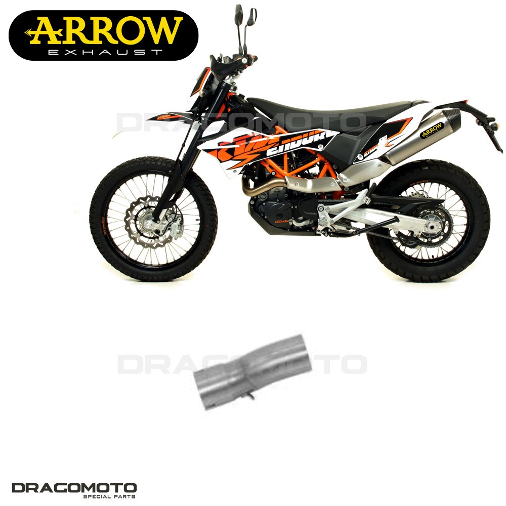 Tuyaux ARROW RC pour KTM 690 SMC R 2011-2012 en acier inox