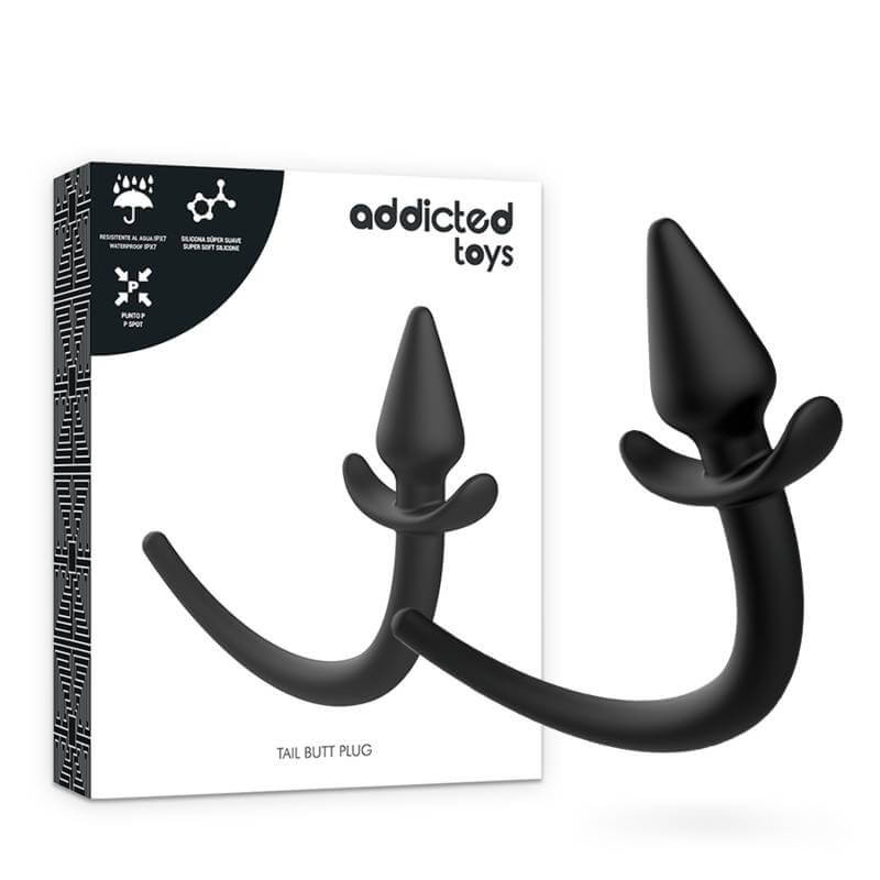 Addicted Toys Puppy Tail - Plug Anale in Silicone Nero