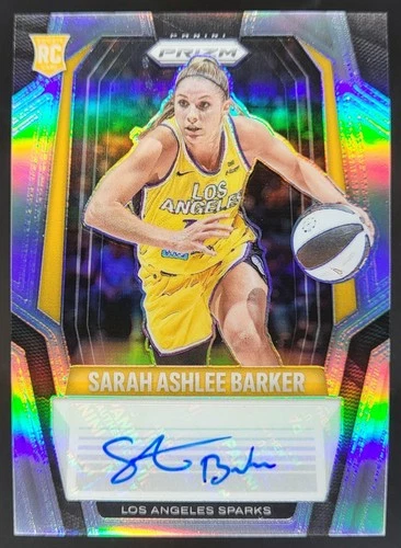 2025 Panini WNBA Prizm Sarah Ashlee Barker Signatures Auto Sparks EBY