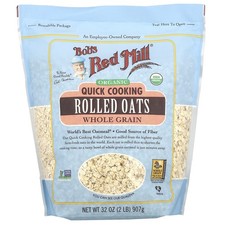 Organic, Quick Cooking Rolled Oats, Whole Gra...
