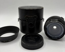 Olympus OM G.Zuiko Auto-W 28mm F/3.5 Manual Focus Lens with Hood and Box