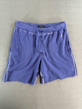 Polo Ralph Lauren Shorts Mens Small Blue Waffle Knit Sweat Lounge Casual