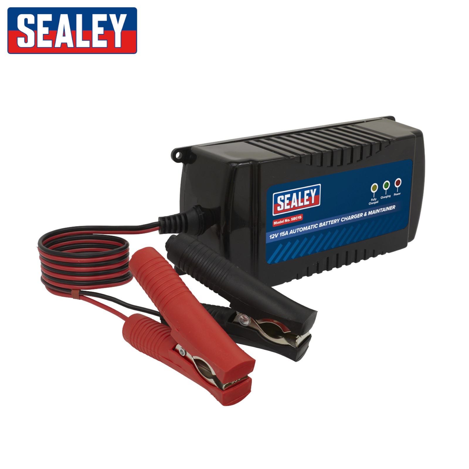 Sealey SBC15 12V 15A Fully Automatic Battery Charger Car Van Maintenance
