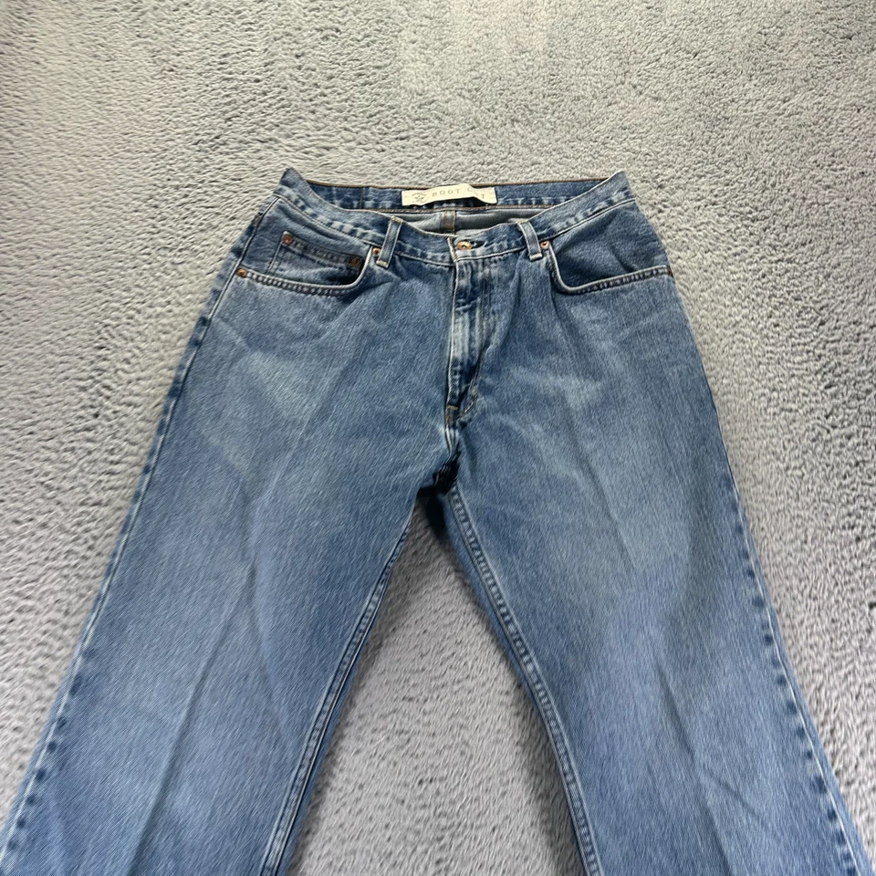 Vintage Arizona Jeans Mens 32x30 Blue Denim Cotton Boot Cut Light Wash Workwear - Image 2 of 4
