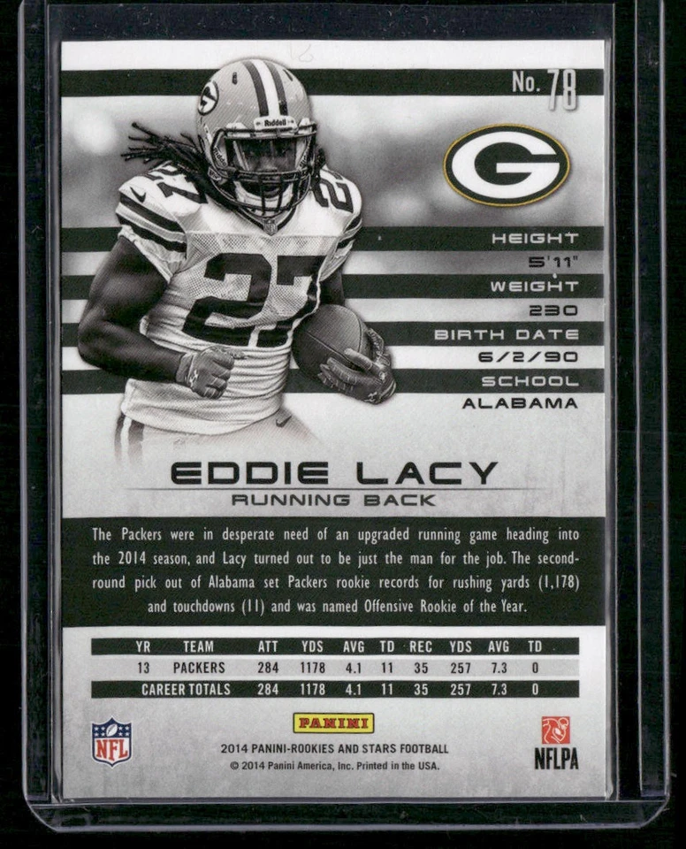 2014 Panini Rookies & Stars #78 Eddie Lacy #/99 - Image 2 of 2