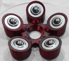 Bowling Ball Spinner Cup - Red and Black