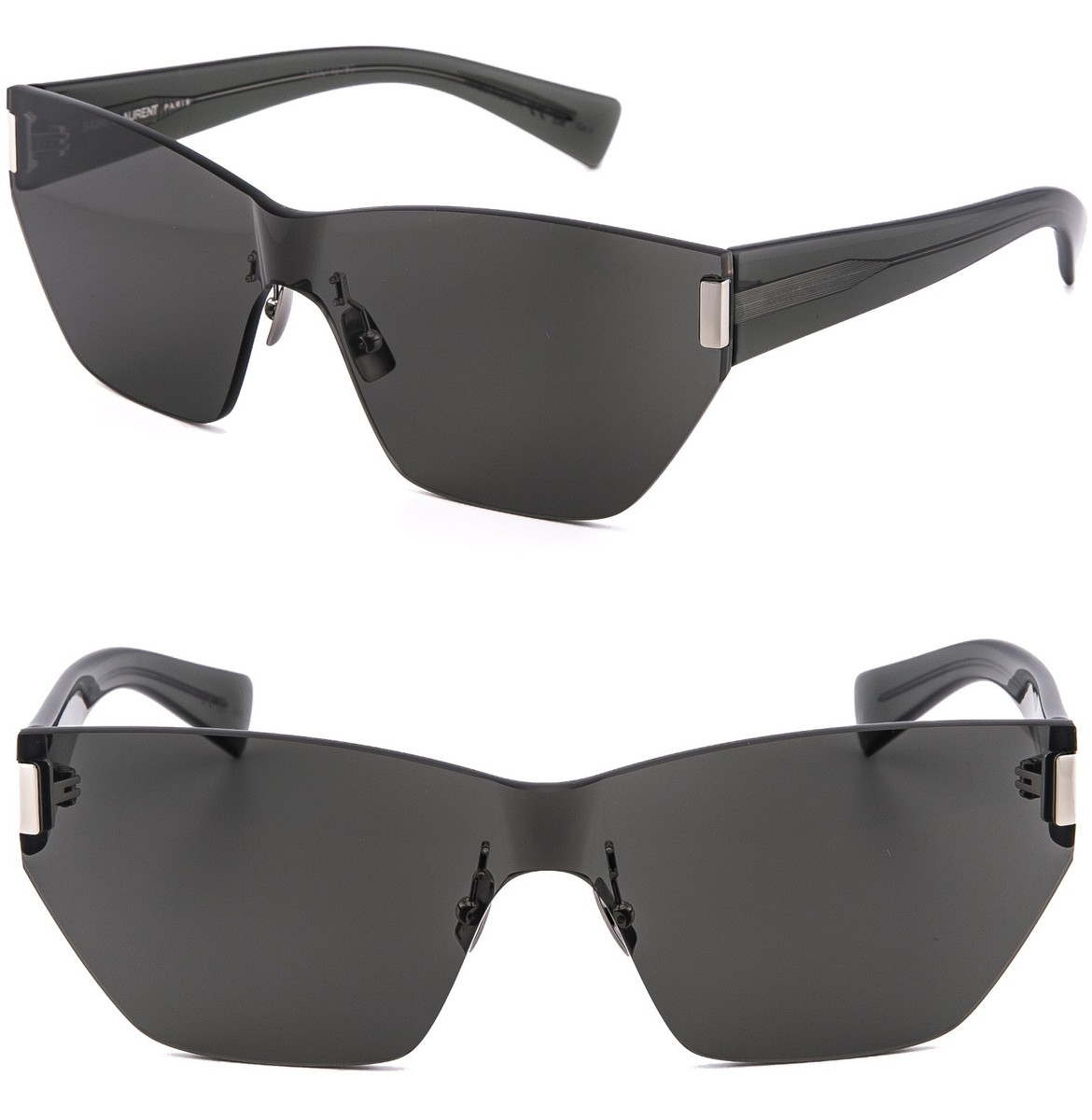 SAINT LAURENT SL 755 SL755 Black Rimless Cat Mask Sunglasses 001