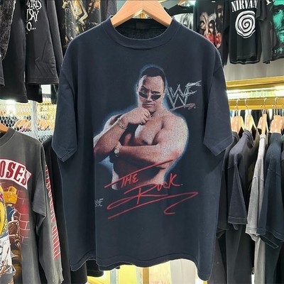 The Rock Layin The Smack Down Aged T-Shirt Black M