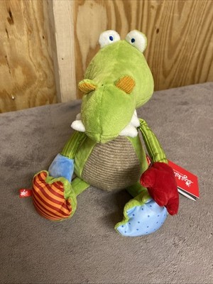 Sigikid Plush Patchwork Dragon Soft Toy Stuffed Animal Approximately 13  NWT