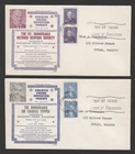 Canada 1956 Prime Ministers set of 2 FDC - JCR cachet