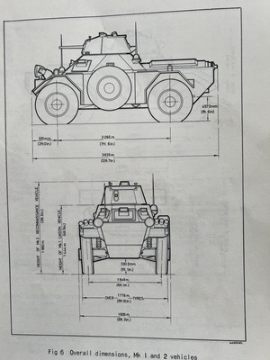 Daimler Scout Car Frettchen Handbuch ex WD Prospekt Handbuch Anleitung ERSATZTEILE