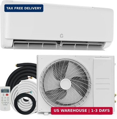 12000 Btu Mini Split AC Heating System, Wifi Enabled Mini Split Air Conditioner