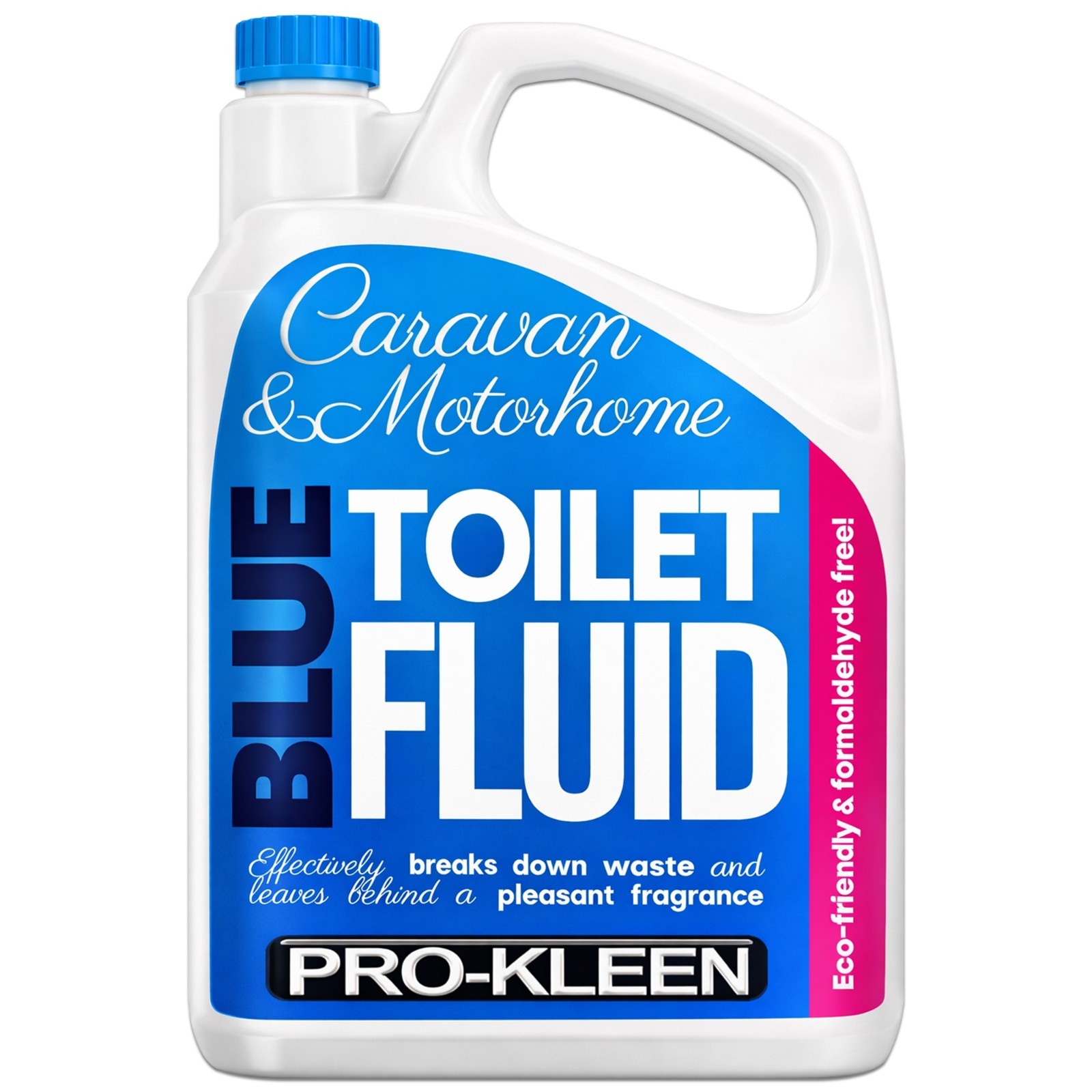 ProKleen Caravan Toilet Chemicals Fluid Bowl Cleaner Eco Blue Motorhome Boat 2L