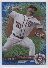 2017 Bowman Chrome Prospects Blue Shimmer Refractor Austin Voth #BCP60 0d4