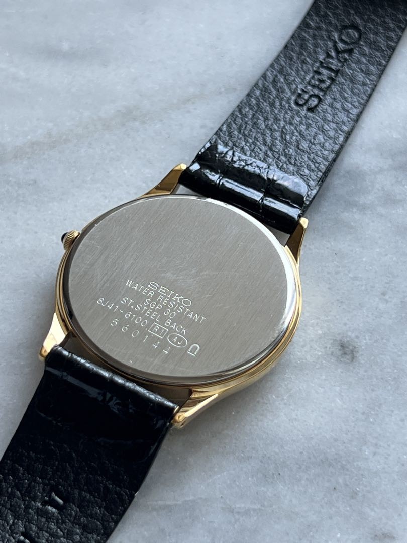 SEIKO Dolce ドルチェ 8J41-6100 Seiko Dolce 8J41-6100 Analog Quartz Men New Battery, In