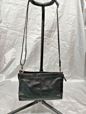 The Sak Black Pebbled Leather Crossbody Purse/Hand Bag