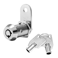 Kingsley Tubular Cam Lock - Chrome, Keyed Alike, RV, Cabinet, Tool Box, File