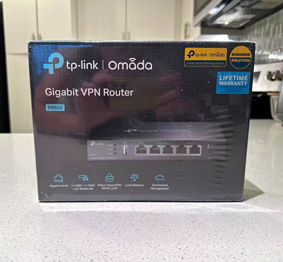 TP-LINK Omada ER605v2 Gigabit VPN Router VLAN Load Balancing 2-Port Black