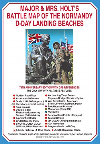 Major & Mrs Holt's Battle Map of The Normandy D-Day Landing... - Holt, Tonie