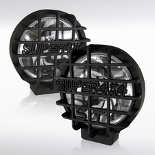 2x 6 Round Black Super 4x4 Off Road Bumper Working Fog Lightsswitchrelay Kit