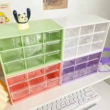 9Grid Desk Organiser Storage Box Small Drawer Student Wall Mounted Stationery.UK
