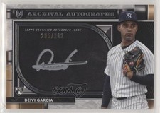 2021 Topps Museum Collection Archival 205/212 Deivi Garcia #AA-DG Auto 0m4q