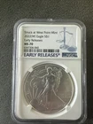 2022 W Silver Eagle Early Release NGC MS70
