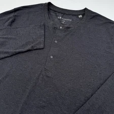 7 Diamonds Core Henley Longsleeve Shirt Super Soft Classic Casual Size M