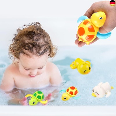 ChAusa 4Pcs Baby Badespielzeug,Badewannenspielzeug ab 1 Jahr Spielzeug