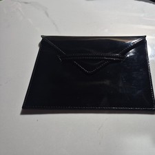 Real Leather Photo Envelope The Ami Collection. Black.