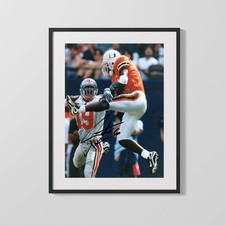 Miami Autograph Print - Santana Moss Move - Hurricane in Motion