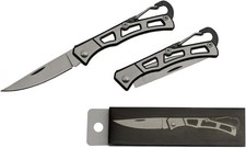 Rite Edge 5.5" Stainless Steel Folding Pocket Knife with Carabiner Clip –