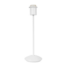 Contemporary and Sleek Matt White Metal Table Lamp Base with Inline Switch by...
