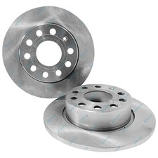 2 x Rear Disc Brake Rotors for Audi A3 8P 4cyl 1.6L BGU BSE 2004~2010 253mm