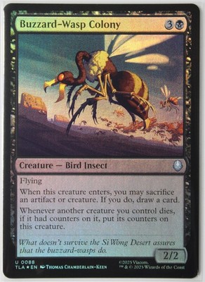 Buzzard-Wasp Colony #88 U Foil NEW MTG TLA