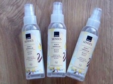 AVON SENSES BODY MIST X 3 WAS ROOM SPRAY LAVENDER RASPBERRY, VANILLA LEMON PEACH